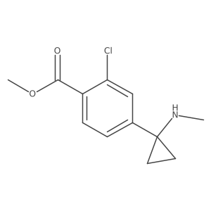 Methyl 2-chloro-4-[1-(methylamino)cyclopropyl]benzoate Structure