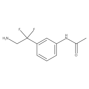 N-[3-(2-amino-1,1-difluoroethyl)phenyl]acetamide结构式
