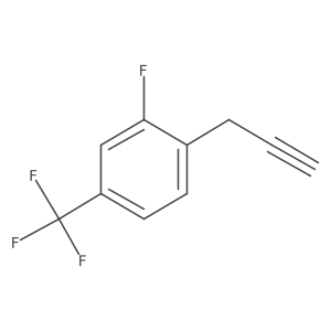 2-Fluoro-1-(prop-2-yn-1-yl)-4-(trifluoromethyl)benzene结构式