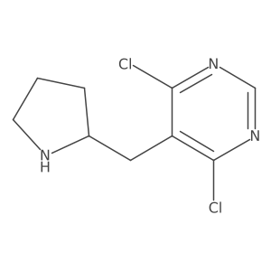 4,6-Dichloro-5-[(pyrrolidin-2-yl)methyl]pyrimidine Structure
