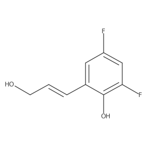 2,4-Difluoro-6-(3-hydroxyprop-1-en-1-yl)phenol Structure