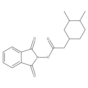 1,3-dioxo-2,3-dihydro-1H-isoindol-2-yl 2-(3,4-dimethylcyclohexyl)acetate结构式