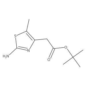 tert-Butyl 2-(2-amino-5-methylthiazol-4-yl)acetate结构式