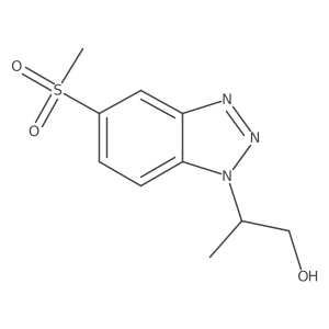 2-(5-methanesulfonyl-1H-1,2,3-benzotriazol-1-yl)propan-1-ol Structure