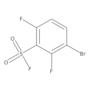 3-Bromo-2,6-difluorobenzene-1-sulfonyl fluoride结构式