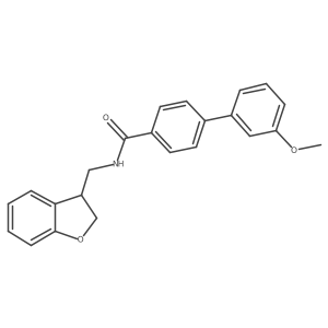 N-((2,3-dihydrobenzofuran-3-yl)methyl)-3'-methoxy-[1,1'-biphenyl]-4-carboxamide Structure
