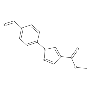 Methyl 1-(4-formylphenyl)-1H-pyrazole-4-carboxylate Structure