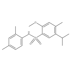 N-(2,4-Dimethylphenyl)-2-methoxy-4-methyl-5-propan-2-ylbenzenesulfonamide结构式