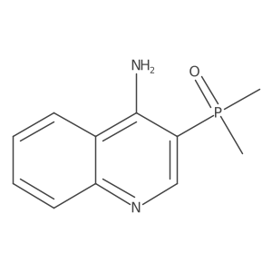 (4-Aminoquinolin-3-yl)dimethylphosphine oxide结构式