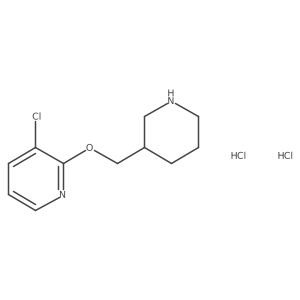 3-Chloro-2-[(piperidin-3-yl)methoxy]pyridine dihydrochloride Structure