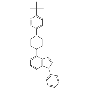 3-tert-butyl-6-(4-{3-phenyl-3H-[1,2,3]triazolo[4,5-d]pyrimidin-7-yl}piperazin-1-yl)pyridazine Structure