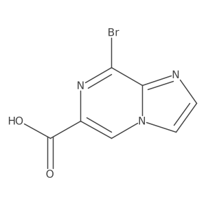 8-Bromoimidazo[1,2-a]pyrazine-6-carboxylic acid结构式