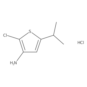 2-Chloro-5-isopropylthiophen-3-amine hydrochloride Structure