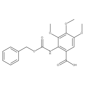 2-{[(Benzyloxy)carbonyl]amino}-3,4,5-trimethoxybenzoic acid结构式