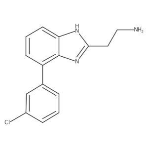 2-[4-(3-chlorophenyl)-1H-1,3-benzodiazol-2-yl]ethan-1-amine结构式