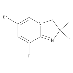 6-Bromo-8-fluoro-2,2-dimethyl-2,3-dihydroimidazo[1,2-a]pyridine结构式