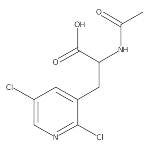3-(2,5-Dichloropyridin-3-yl)-2-acetamidopropanoic acid Structure