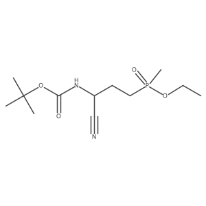 tert-butyl N-{1-cyano-3-[ethoxy(methyl)phosphoryl]propyl}carbamate结构式