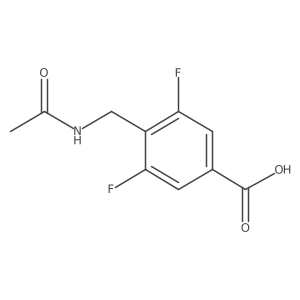 4-(Acetamidomethyl)-3,5-difluorobenzoic acid结构式