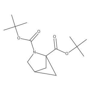 Di-tert-butyl 2-azabicyclo[2.1.1]hexane-1,2-dicarboxylate结构式