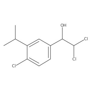 2,2-Dichloro-1-(4-chloro-3-isopropylphenyl)ethanol结构式
