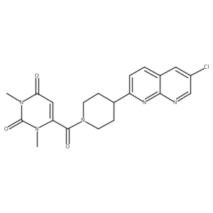 6-[4-(6-Chloro-1,8-naphthyridin-2-yl)piperidine-1-carbonyl]-1,3-dimethyl-1,2,3,4-tetrahydropyrimidine-2,4-dione Structure