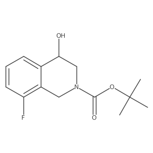 tert-Butyl 8-fluoro-4-hydroxy-3,4-dihydroisoquinoline-2(1H)-carboxylate Structure