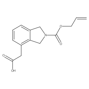 2-{2-[(prop-2-en-1-yloxy)carbonyl]-2,3-dihydro-1H-isoindol-4-yl}acetic acid Structure