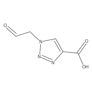 1-(2-oxoethyl)-1H-1,2,3-triazole-4-carboxylic acid结构式