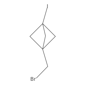 1-(Bromomethyl)-3-iodobicyclo[1.1.1]pentane结构式