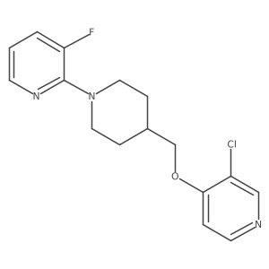 2-(4-{[(3-Chloropyridin-4-yl)oxy]methyl}piperidin-1-yl)-3-fluoropyridine Structure