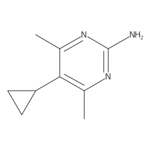 5-Cyclopropyl-4,6-dimethylpyrimidin-2-amine Structure