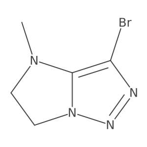 3-bromo-4-methyl-4H,5H,6H-imidazo[1,2-c][1,2,3]triazole结构式