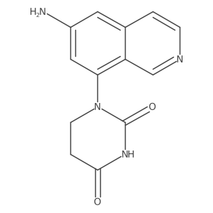 1-(6-Aminoisoquinolin-8-yl)-1,3-diazinane-2,4-dione结构式