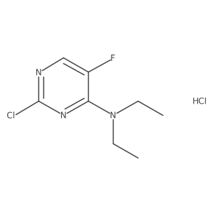 2-chloro-N,N-diethyl-5-fluoropyrimidin-4-amine hydrochloride结构式