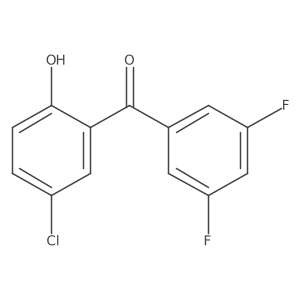 (5-Chloro-2-hydroxyphenyl)(3,5-difluorophenyl)methanone结构式