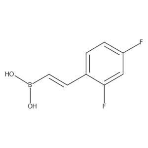 [(E)-2-(2,4-difluorophenyl)vinyl]boronic acid Structure