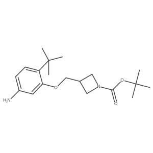 4-Tert-butyl-3-(1-boc-azetidin-3-ylmethoxy)-phenylamine Structure