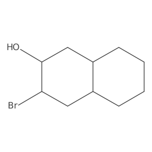 3-Bromo-1,2,3,4,4a,5,6,7,8,8a-decahydronaphthalen-2-ol结构式