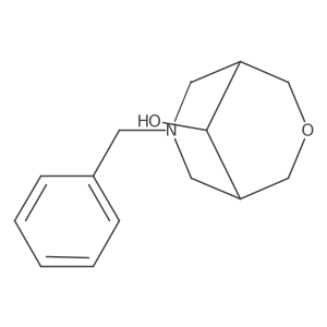(1R,5S,9R)-7-benzyl-3-oxa-7-azabicyclo[3.3.1]nonan-9-ol结构式