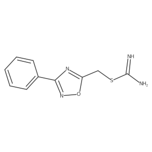 (3-Phenyl-1,2,4-oxadiazol-5-yl)methyl carbamimidothioate Structure