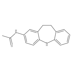 N-(10,11-Dihydro-5H-dibenz[b,f]azepin-2-yl)acetamide结构式