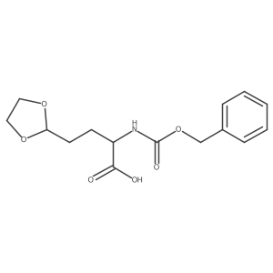 2-{[(Benzyloxy)carbonyl]amino}-4-(1,3-dioxolan-2-yl)butanoic acid结构式