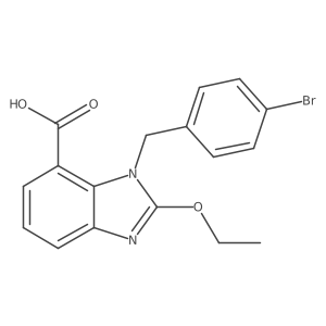 1-(4-bromobenzyl)-2-ethoxy-1H-benzo[d]imidazole-7-carboxylic acid Structure
