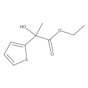 Ethyl 2-hydroxy-2-(2-thienyl)propanoate结构式