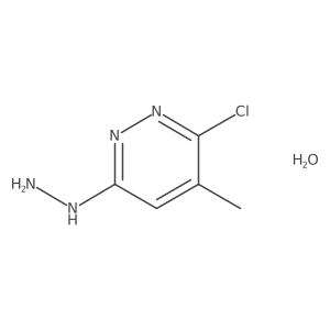 3-Chloro-6-hydrazinyl-4-methylpyridazinehydrate Structure