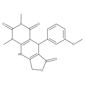 8-(3-Methoxyphenyl)-11,13-dimethyl-5-oxa-2,11,13-triazatricyclo[7.4.0.0^{3,7}]trideca-1(9),3(7)-diene-6,10,12-trione结构式