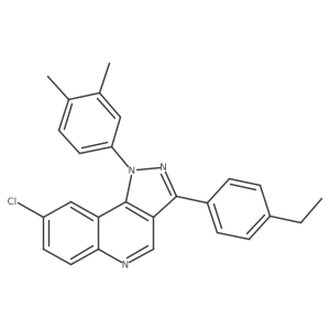 8-chloro-1-(3,4-dimethylphenyl)-3-(4-ethylphenyl)-1H-pyrazolo[4,3-c]quinoline Structure