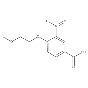 4-(2-Methoxyethoxy)-3-nitrobenzoic acid结构式