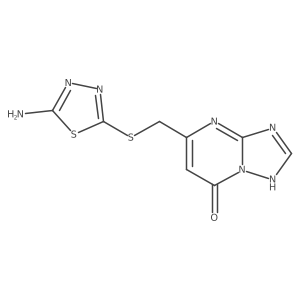5-{[(5-amino-1,3,4-thiadiazol-2-yl)sulfanyl]methyl}[1,2,4]triazolo[1,5-a]pyrimidin-7(4H)-one Structure